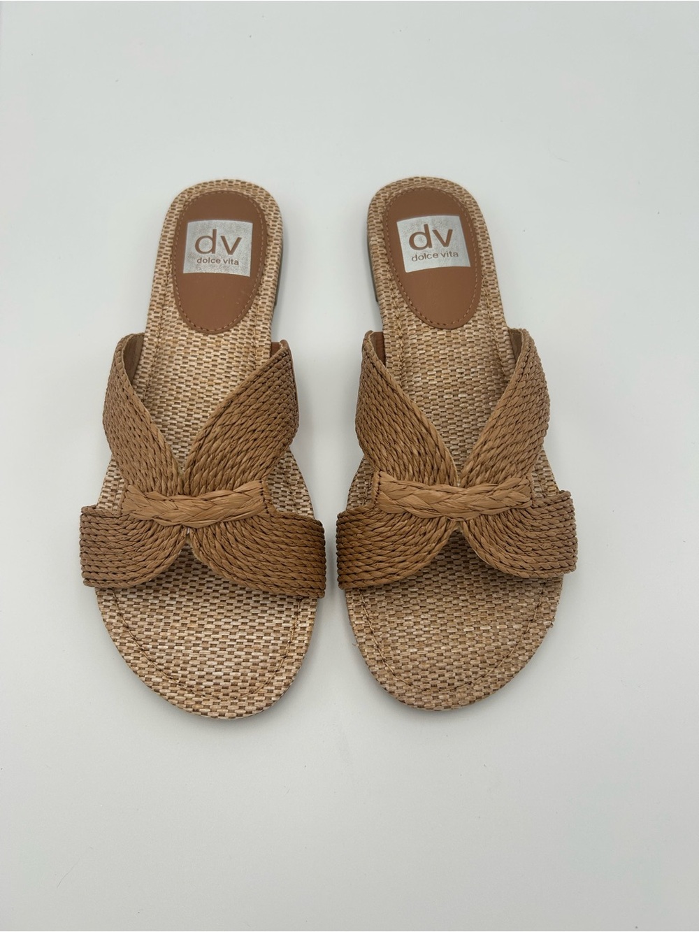 Dolce Vita Brown Braided Slide Sandals